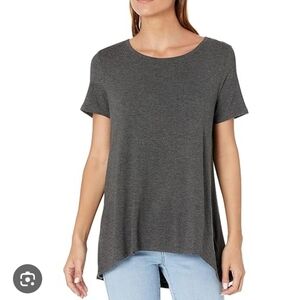 Women's Gray Short Sleeve Top